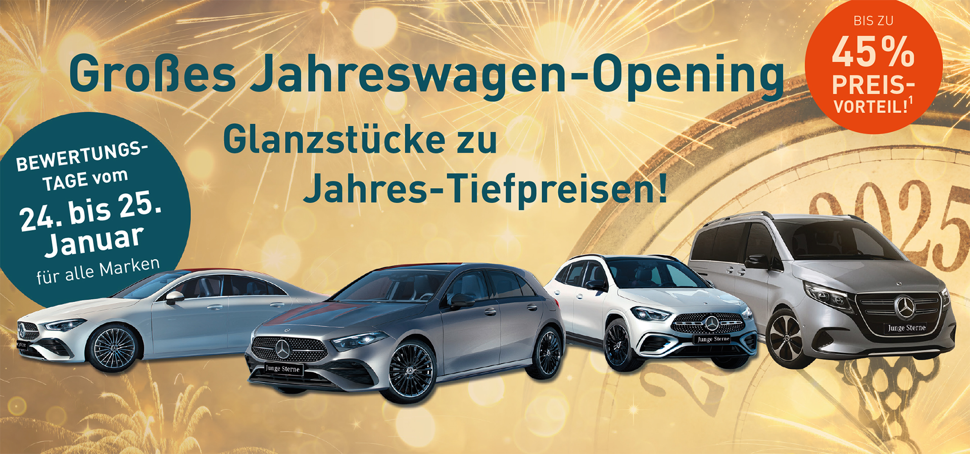 Großes Jahreswagenopening